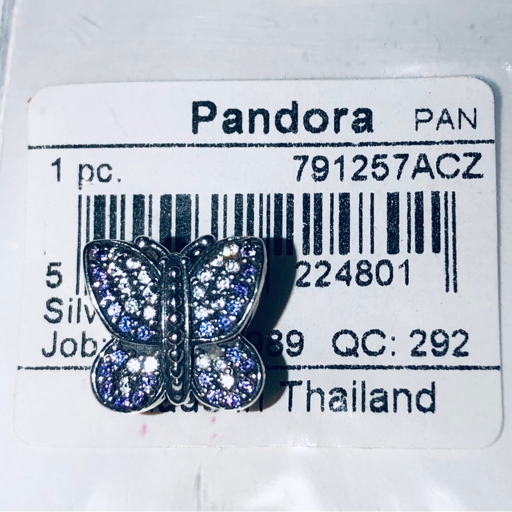 Authentic Pandora Sparkling Butterfly Charm - image 1